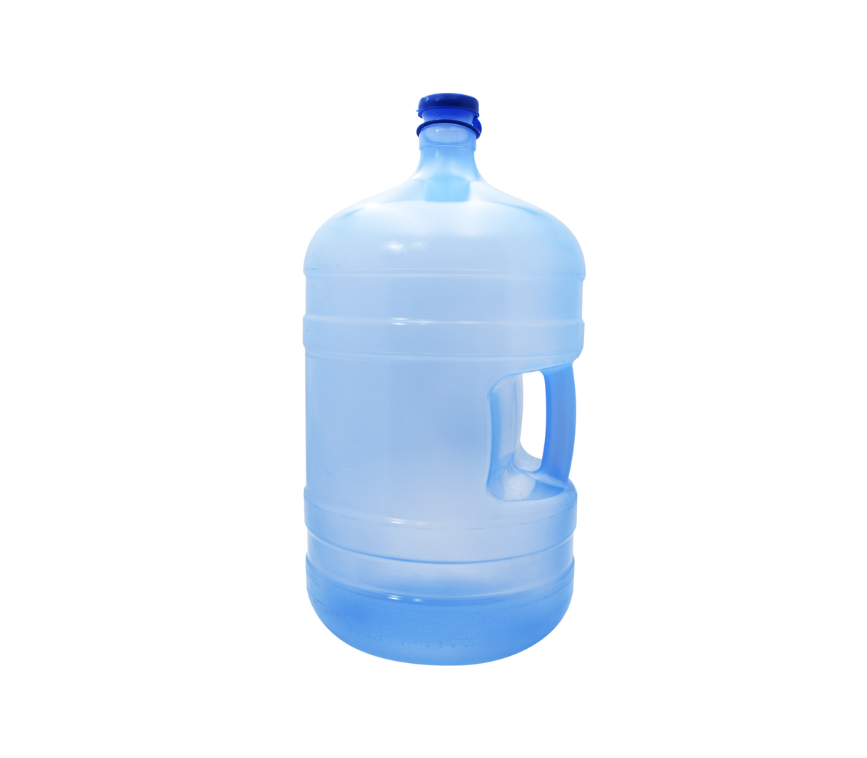 Botellón 5 galones con tapa con asa azul Decocar
