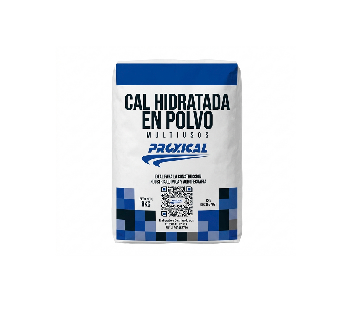 BOLSA DE CAL EN POLVO DE 8 KG PROXICAL