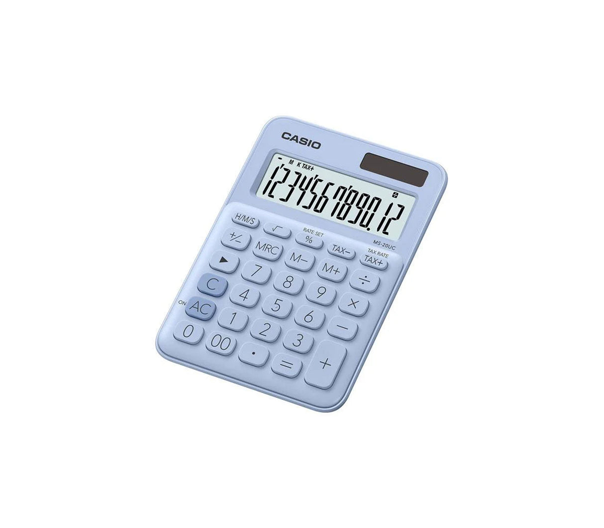Calculadora de escritorio 12 dígitos azul claro Casio