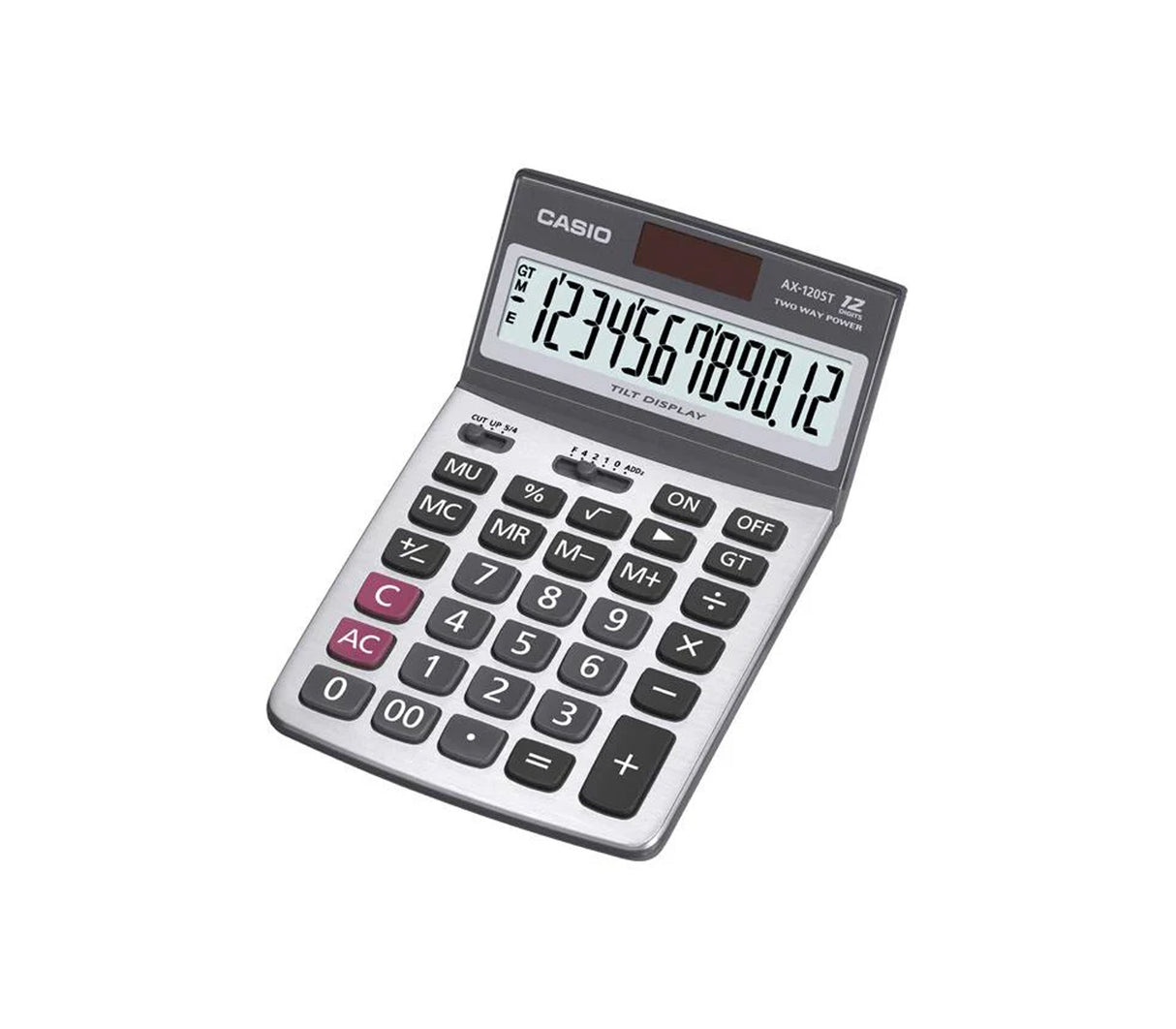 Calculadora de escritorio 12 dígitos negro/gris Casio