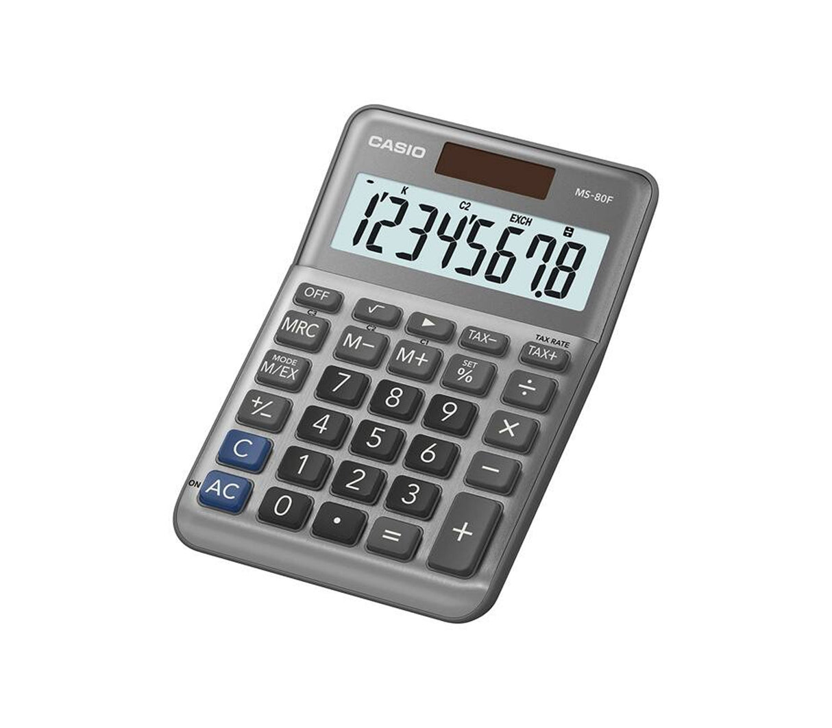 Calculadora de escritorio 8 dígitos gris Casio