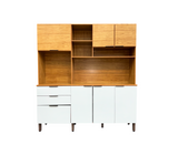 Mueble de Cocina Compacta Boreal Marrocos/Off White Mx Moveis