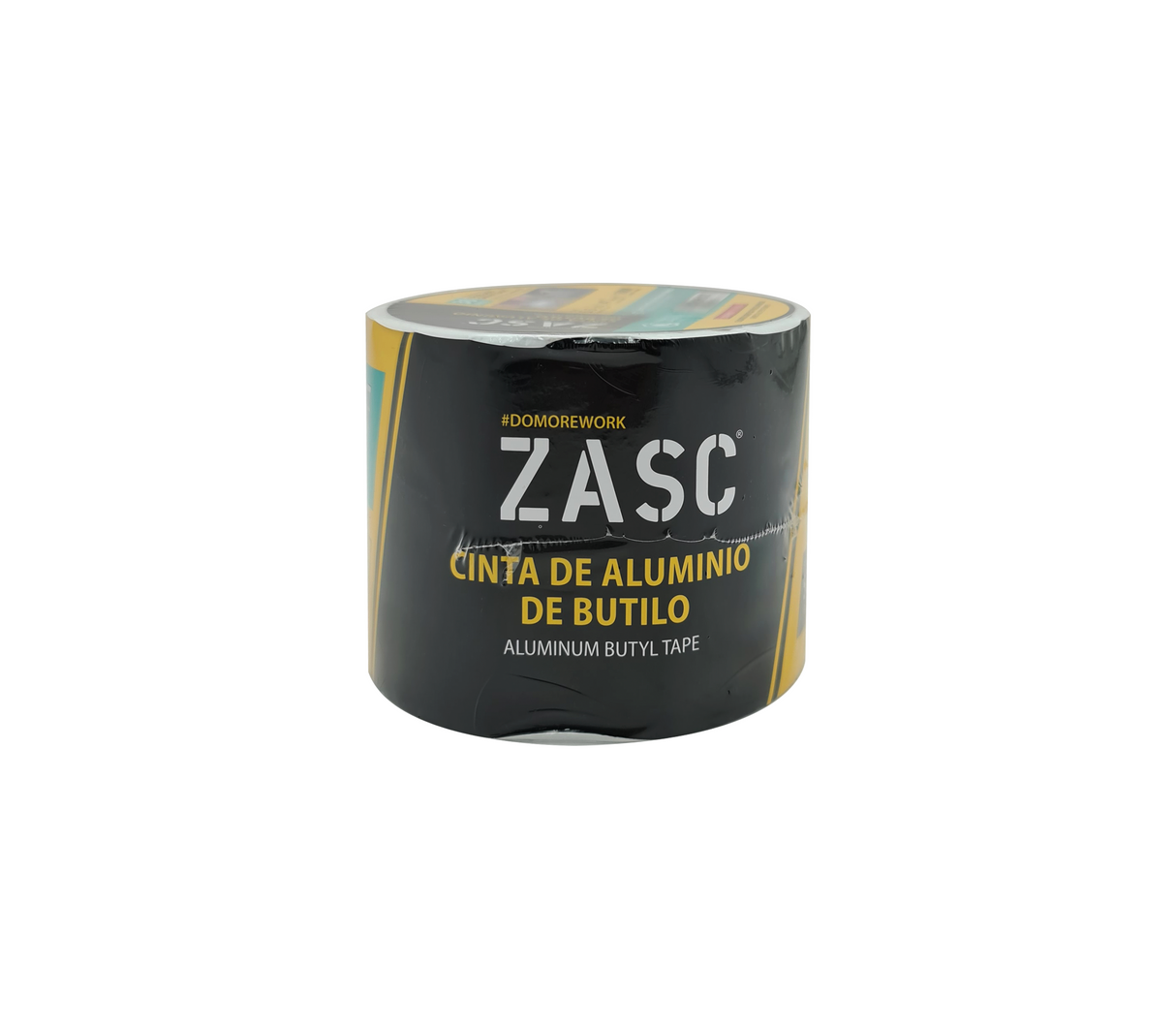 Cinta adhesiva impermeable de butilo 5 mts 4" aluminio cod.5-007 Zasc