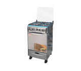 Cocina a gas 20" de piso 4H c/horno Vidrio Espejo Acero Inoxidable Premier