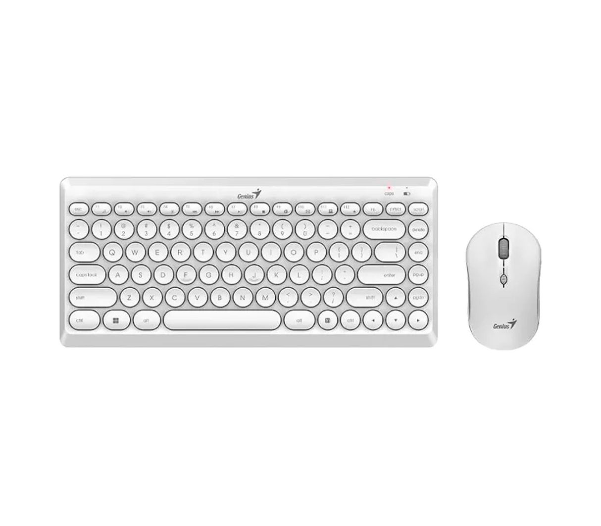 Combo teclado + mouse luxe mate Q8000 white Genius