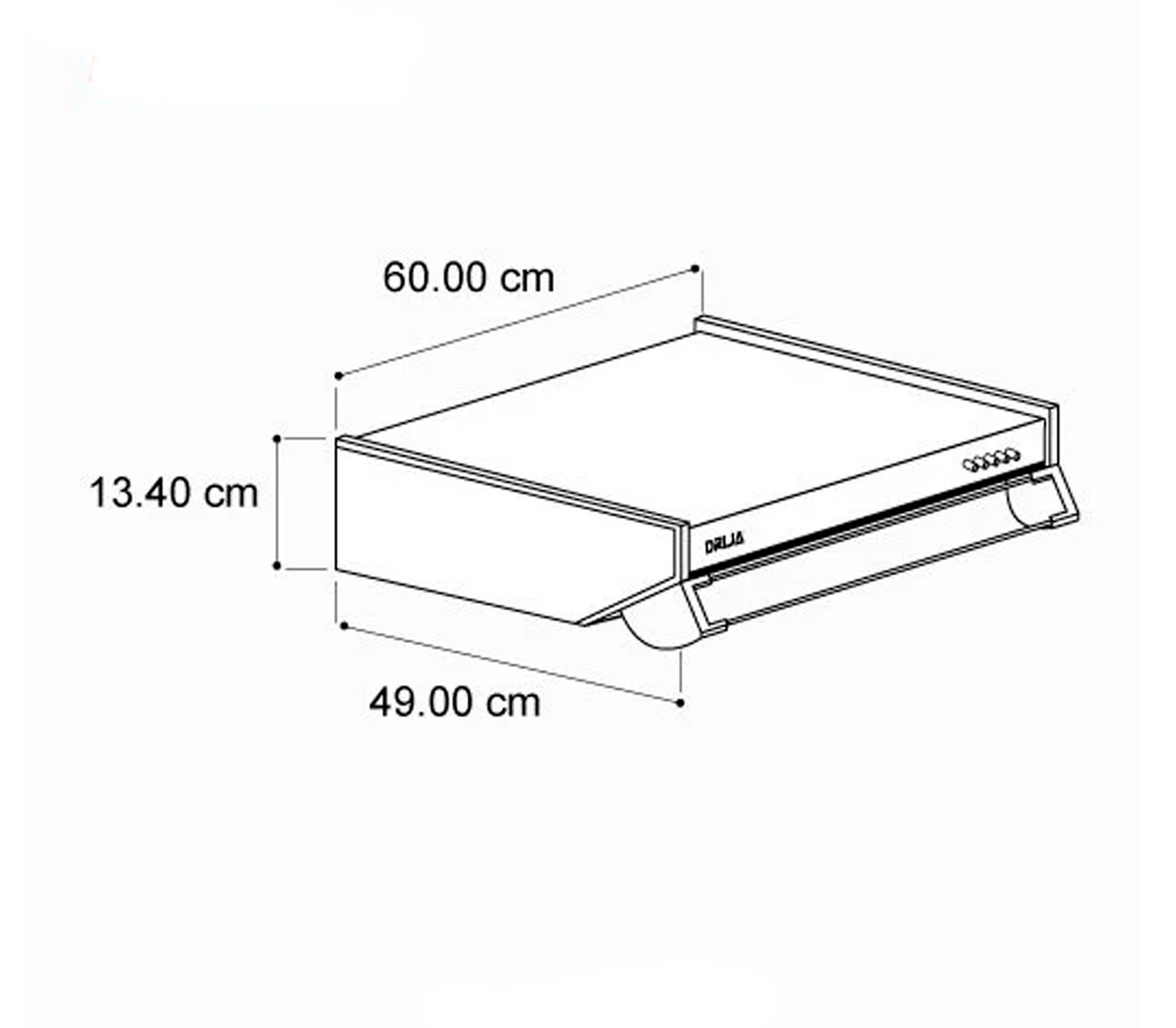 Campana compacta 60cm (24") 110-120V acero Drija