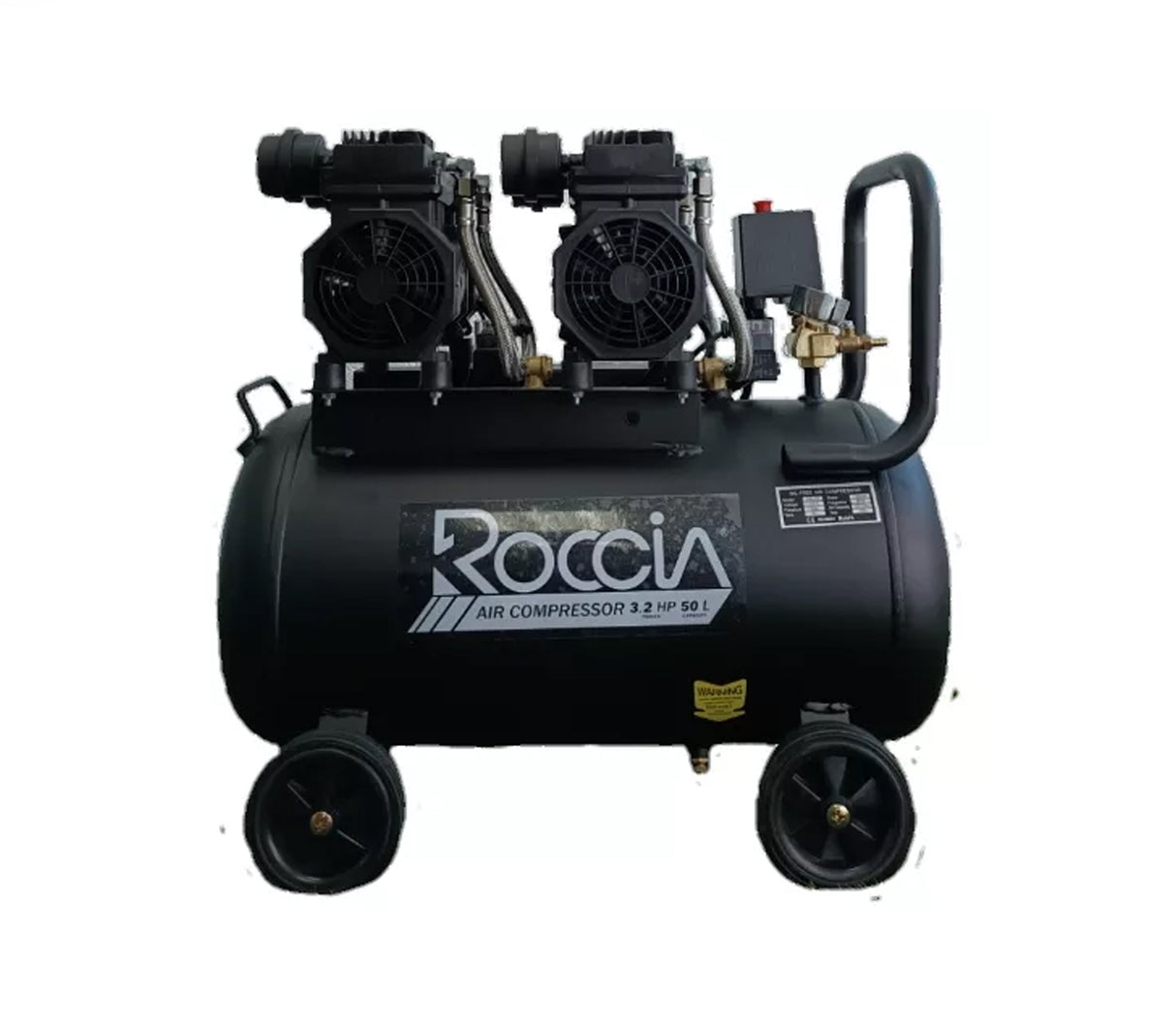 Compresor de aire aceite 3.2HP 50lts Roccia