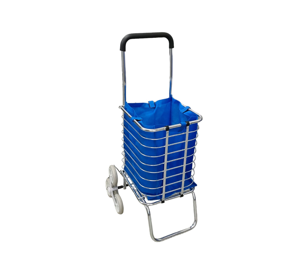 Carrito de mercado plegable con bolso azul 3rda metal Mo Import