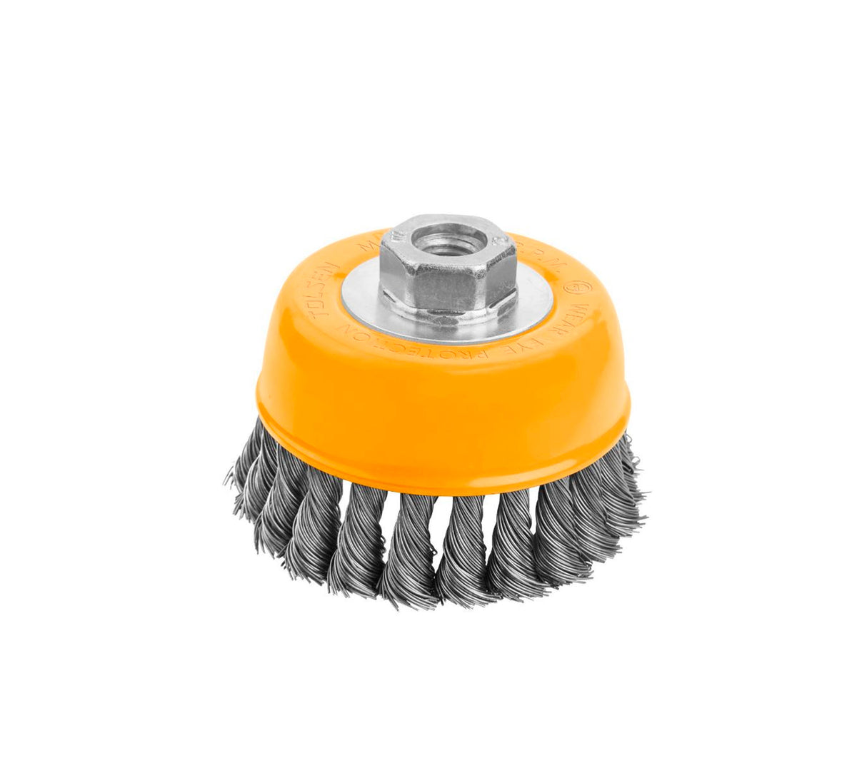 Cepillo de alambre con copa de tuerca atorchado Tolsen