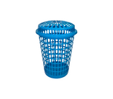 Cesta redonda con tapa premium Alfa Hogar