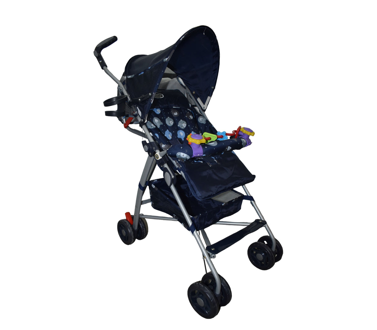 Coche para bebé tipo Paragua paseador azul Osc con osos Deluxe Bebesitos