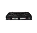 Cocina a gas de mesa 3 hornillas negro Nero