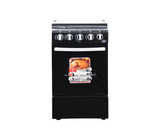 Cocina a gas 20" de piso 3h + 1 elect c/horno negro Vene Hogar