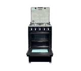 Cocina gas agata plus 4 h c/tapa de vidrio parrilla gruesa negra Mystic