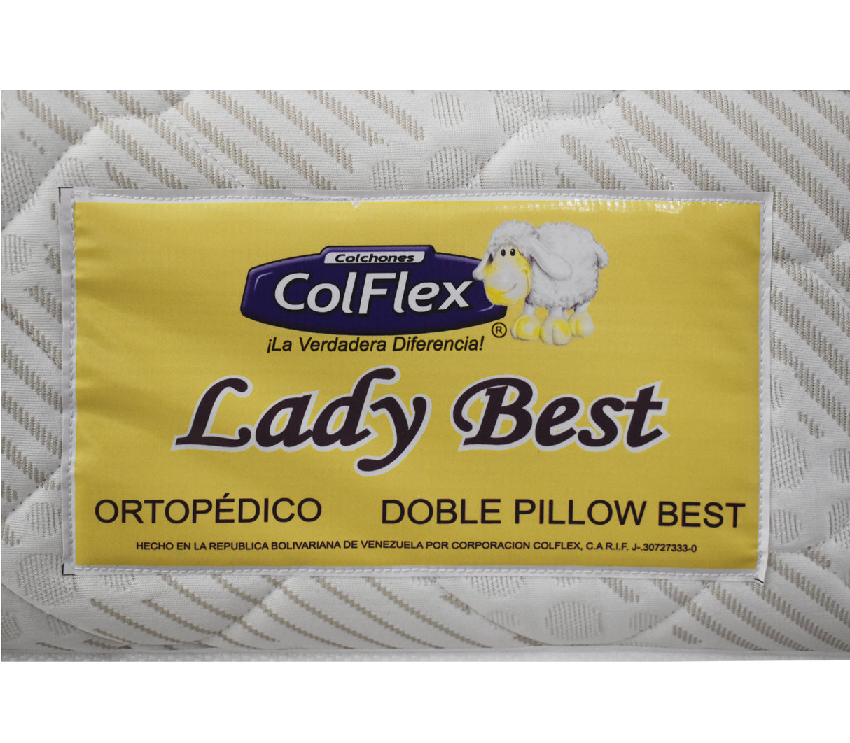 Colchón Matrimonial  Lady Best Ortopédico 2 Pillow Encapsulado Colflex