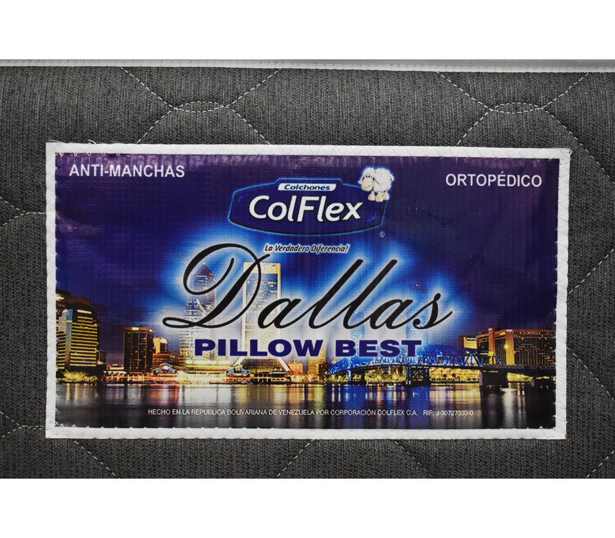 Colchón Queen (160cm X 190cm) Dallas Pillow Ortopédico Encapsulado Colflex