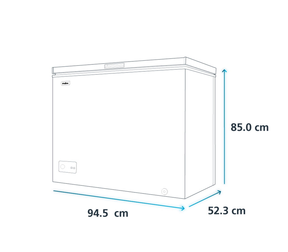 Congelador horizontal 198 litros blanco Mabe