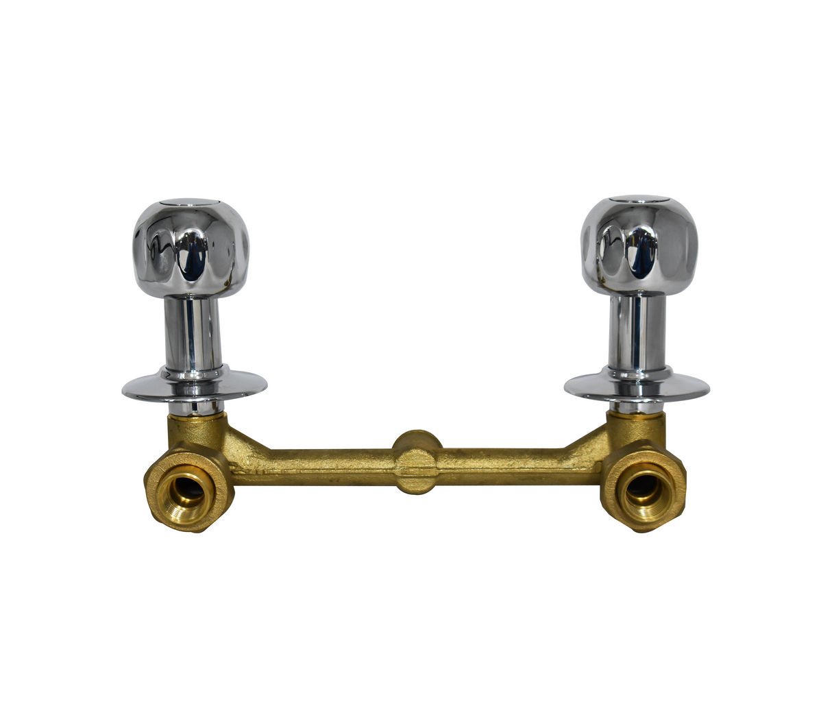 Grupo ducha doble 1/2" 100% bronce/cromado plata lagoon Faguax