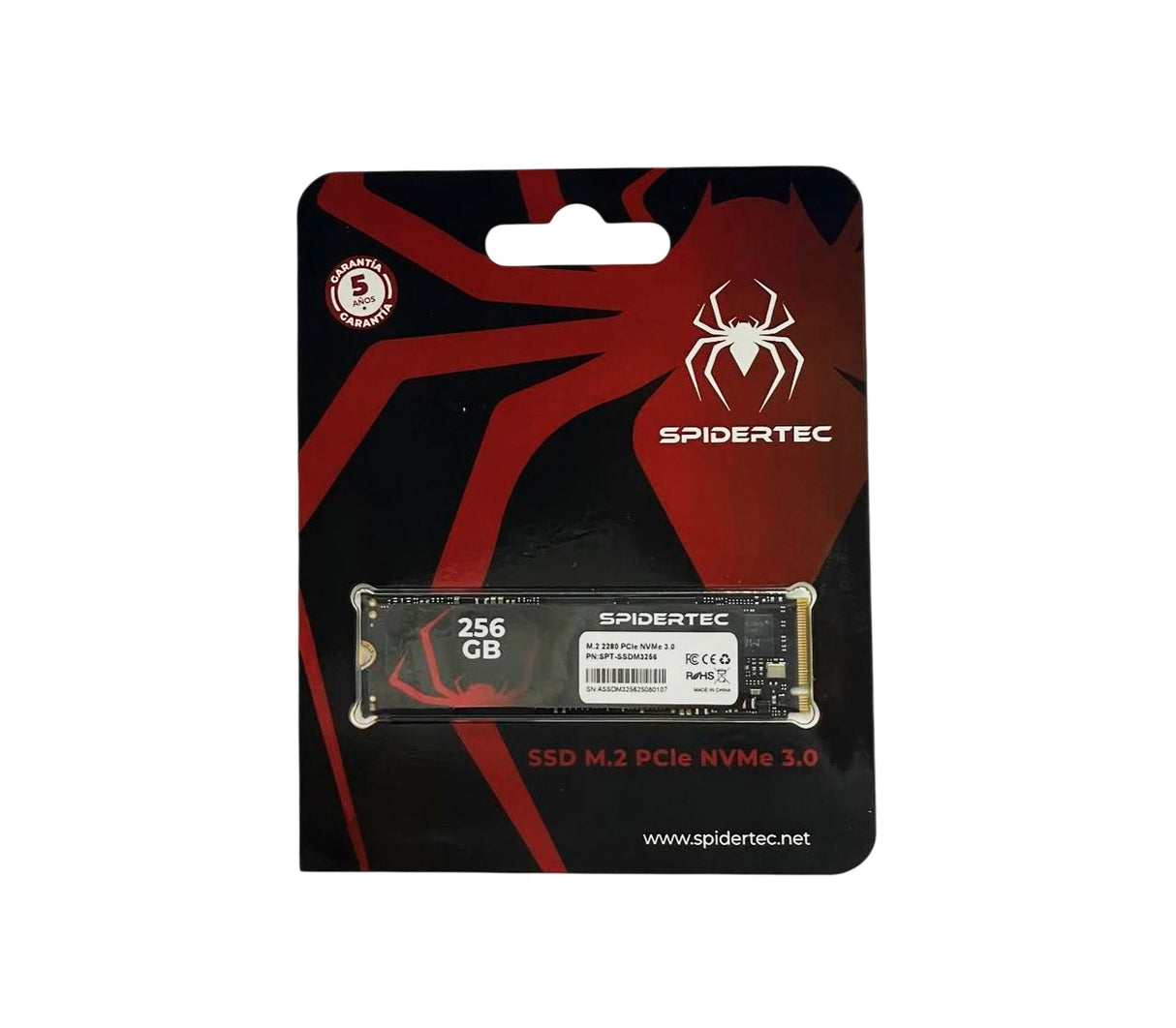 Disco SSD M.2 256GB NVMe 3.0 Spidertec