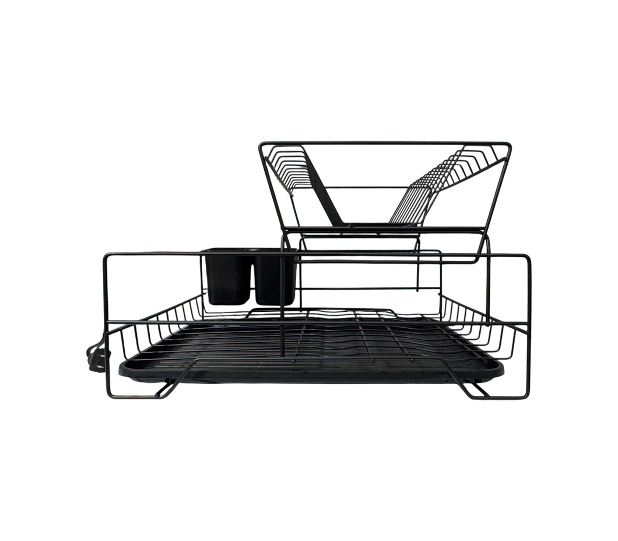 Escurridor de platos 2 niveles 33.5x45x26 negro Pamorde