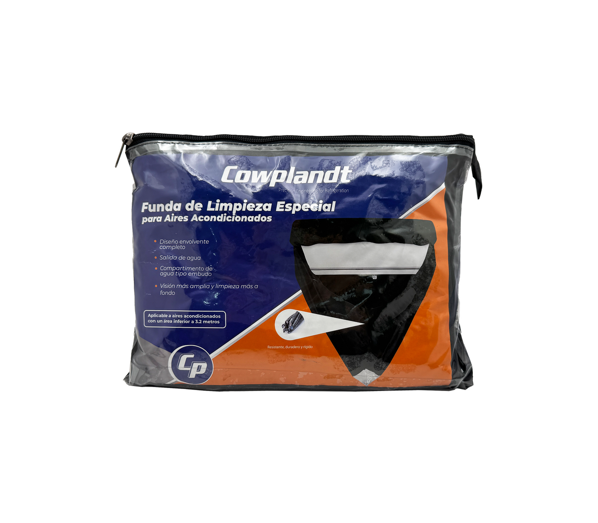 Funda de limpieza p/aire split 12,18,24,36 btu negra Cowplandt
