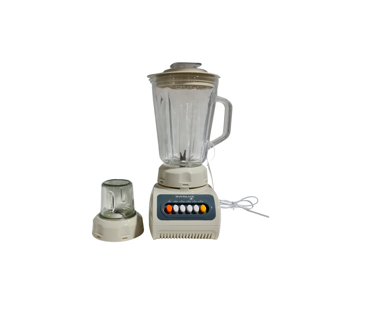 Licuadora 4 velocidades de botones 1.5 litros 350W beige Garluxca