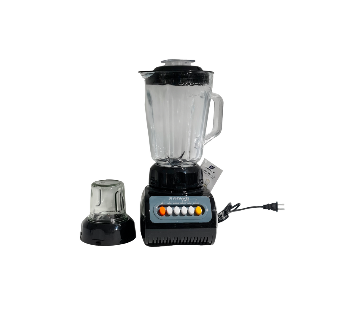 Licuadora 4 velocidades de botones 1.5 litros 350W negro Garluxca