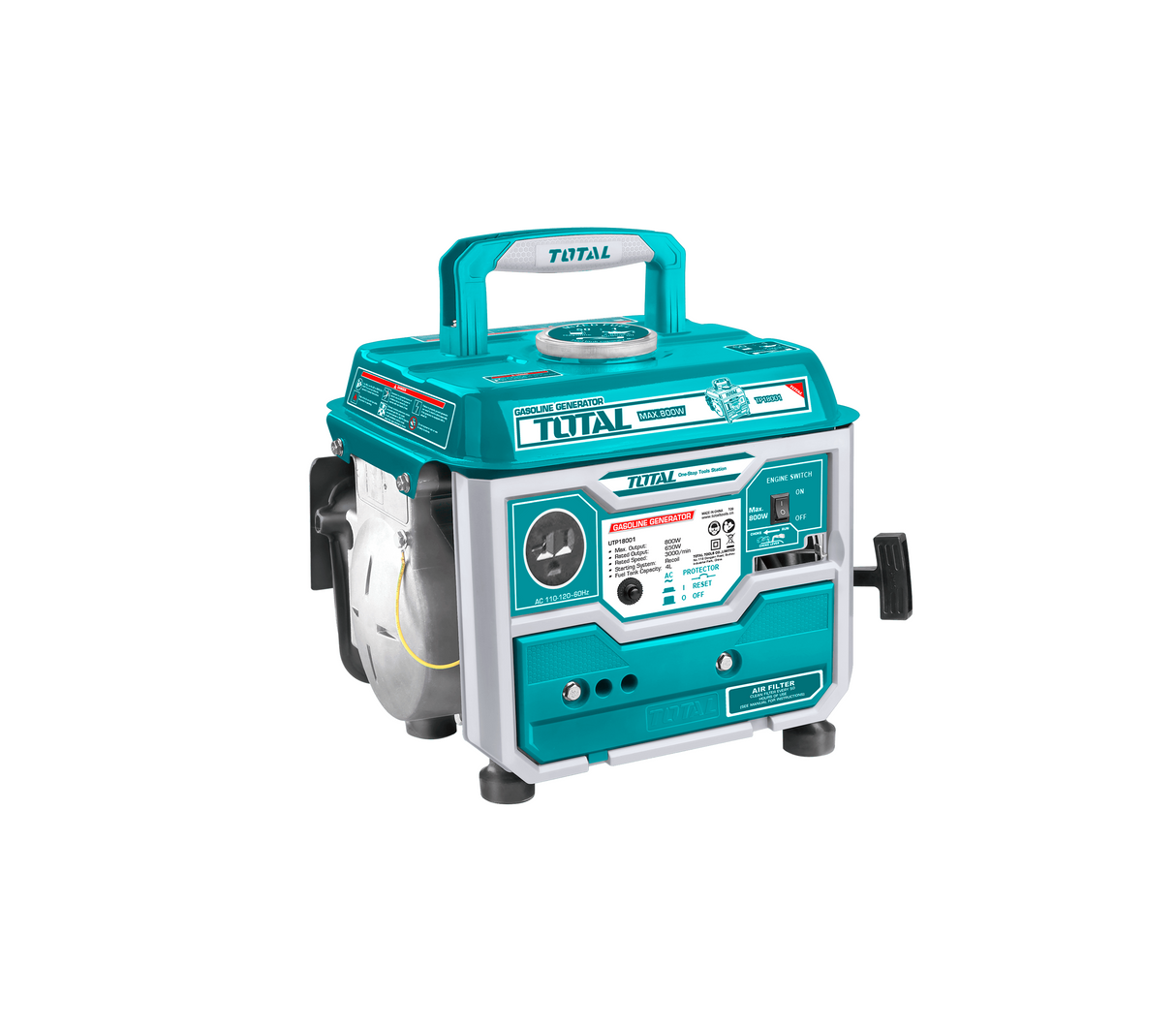 Generador eléctrico a gasolina 800w Total