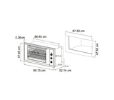 Horno a gas Ignita Pro 90cm Vetrux