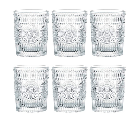 Juego de vasos vidrio 6 piezas Mo Import