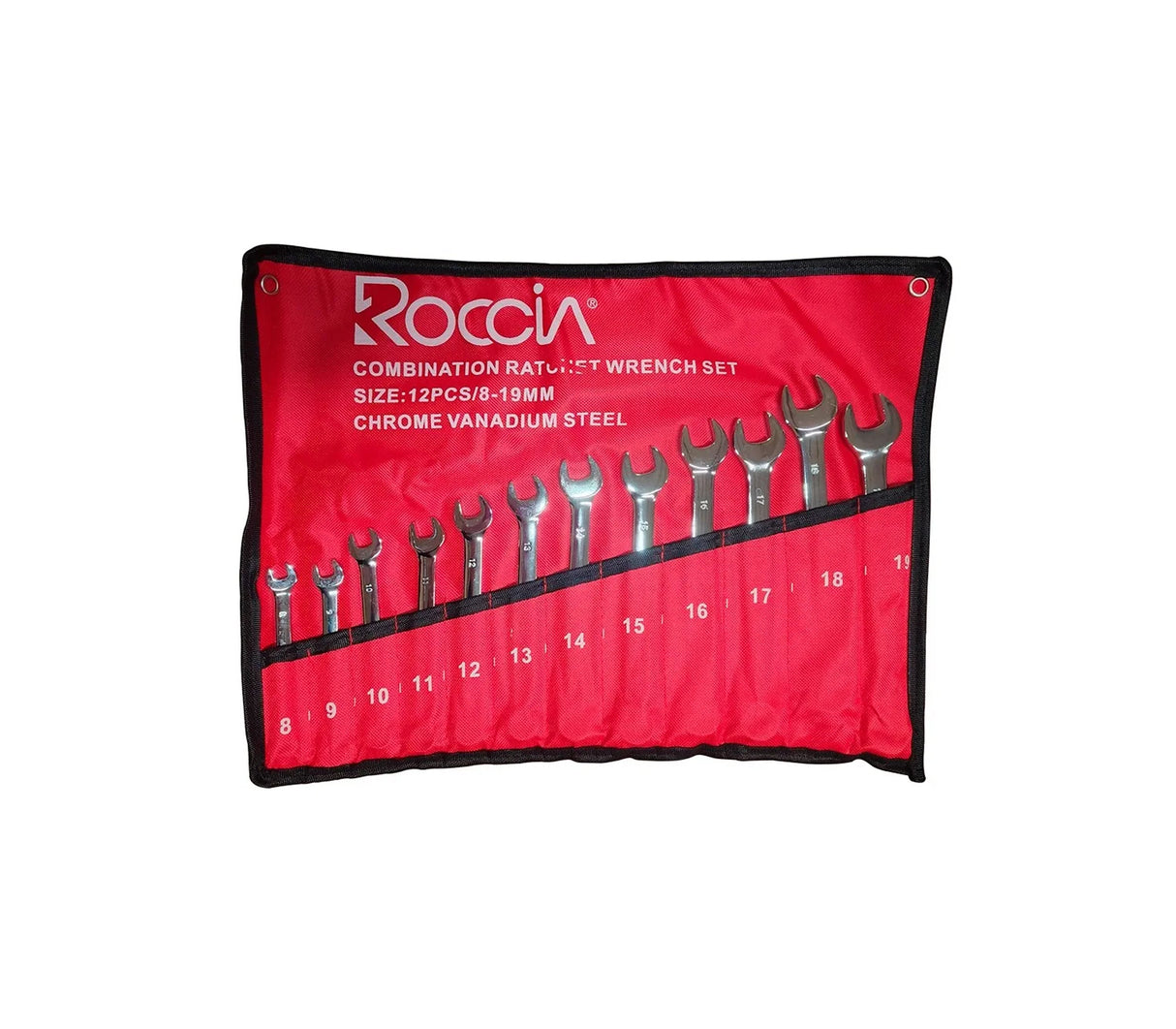 Juego de 12 llaves inglesas 8mm-19mm Roccia