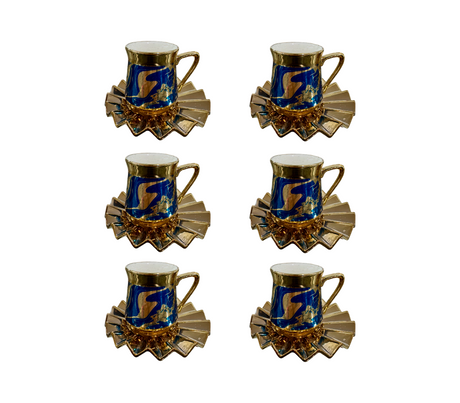 Juego de 6 tazas de vidrio para café kr25104 Pamorde