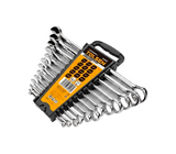 Juego de llaves combinadas cromadas Tolsen