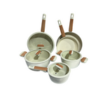 Juego de ollas DI´ROCCA blanco 10 piezas alta gama of26-10PCS ROCCIA