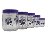 Juego de 5 potes de cocina plástico Sujoya