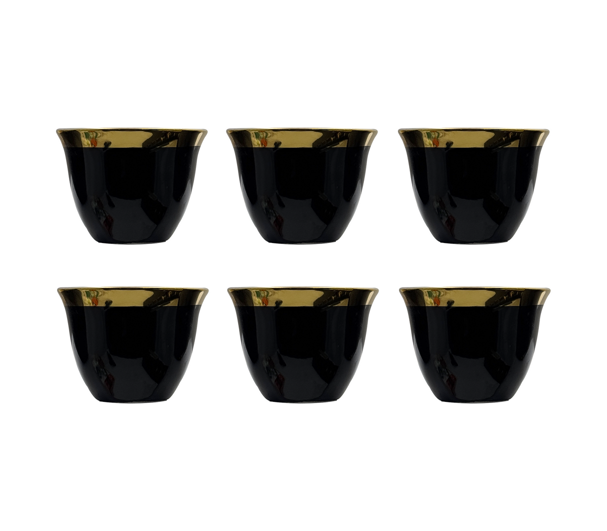 Juego de 6 tazas de vidrio Mo Import