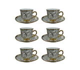 Juego de 6 tazas de vidrio para café kr25005 Pamorde