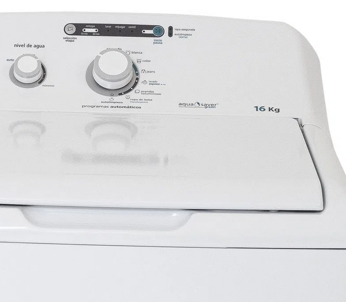 Lavadora automática carga superior 16 kilos LMA76112CBAB0 Mabe