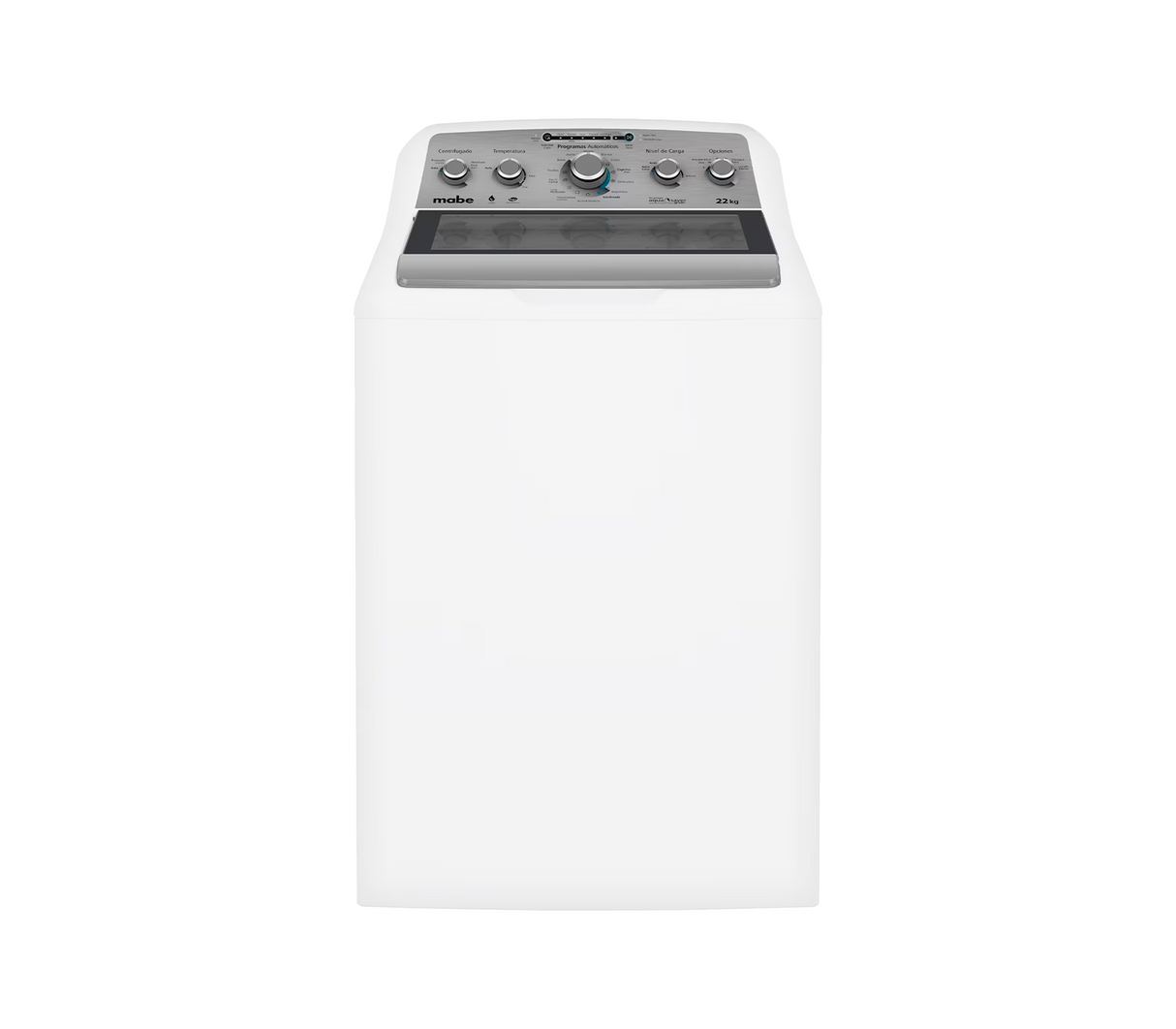 Lavadora automática 22 kg carga superior blanca Mabe