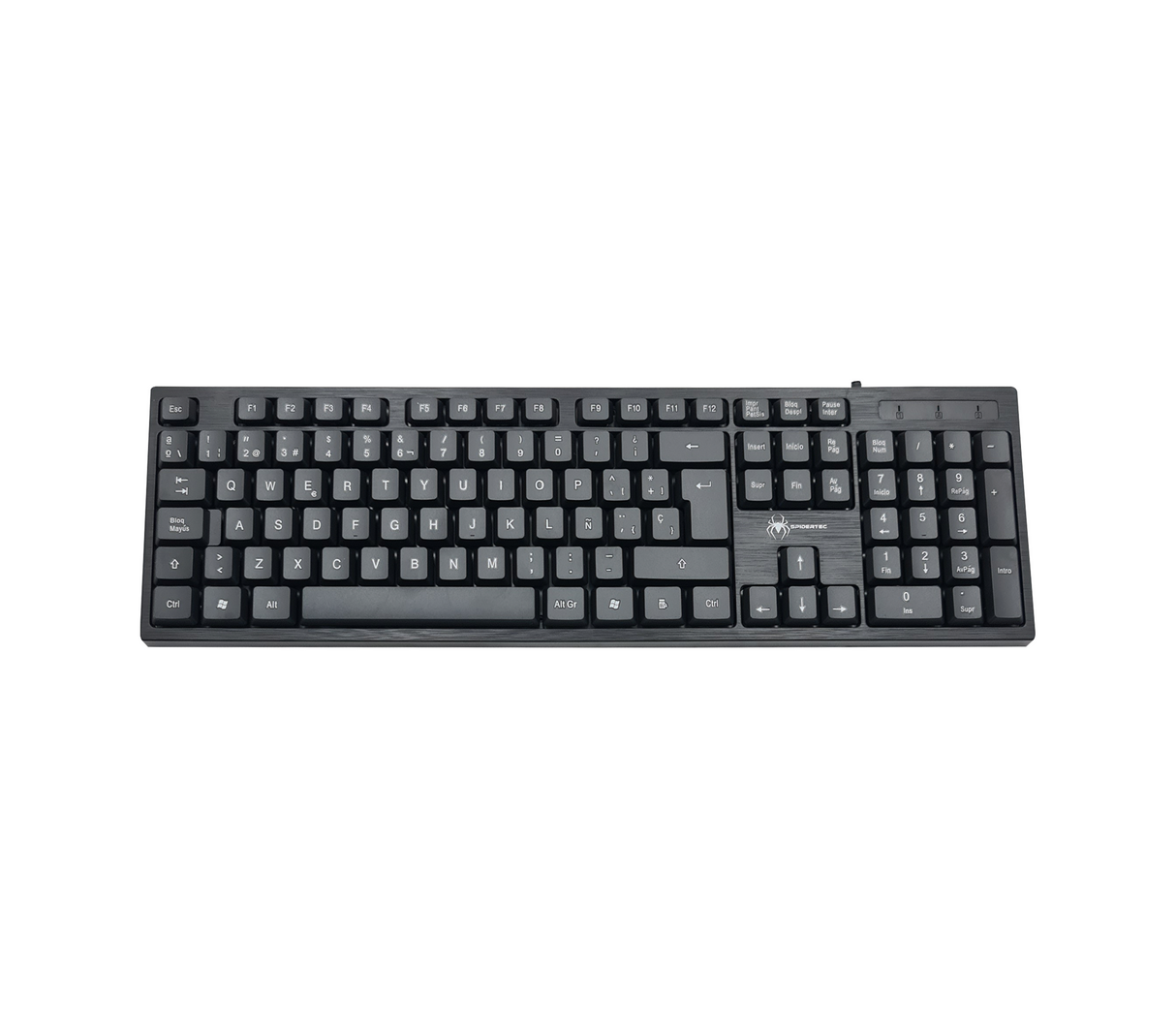 Teclado alámbrico español usb 104 ld-601 black Spidertec