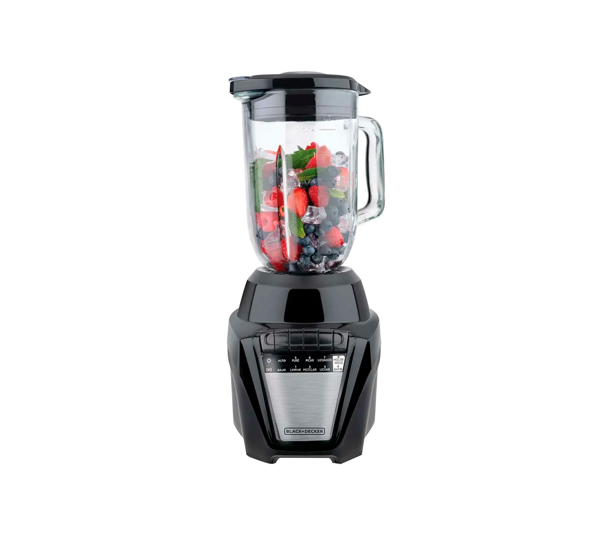 Licuadora Ice Crush J/Vidrio 08 vel negra Black & Decker