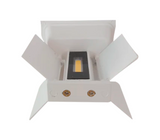 Lámpara cuadrada decorativa para pared blanca Lumistar