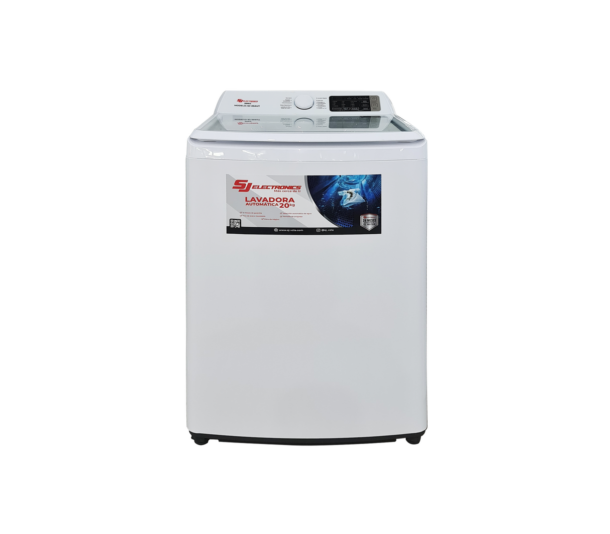 Lavadora automática 20 kg blanco Sj Electronics