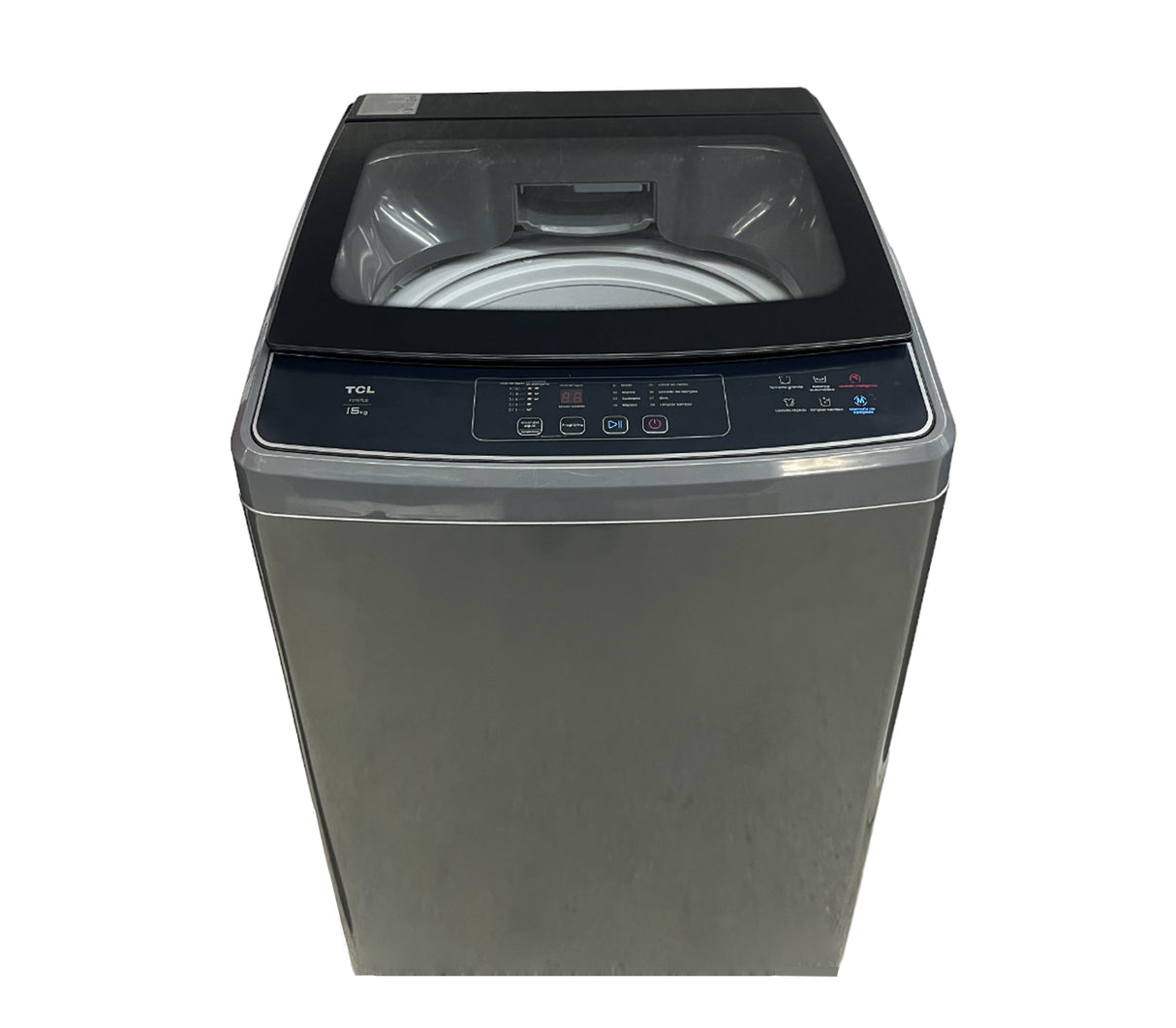 Lavadora automática 15kg gris TCL