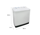 Lavadora doble tina 7 kilos OWS-7TB Omega Electronics