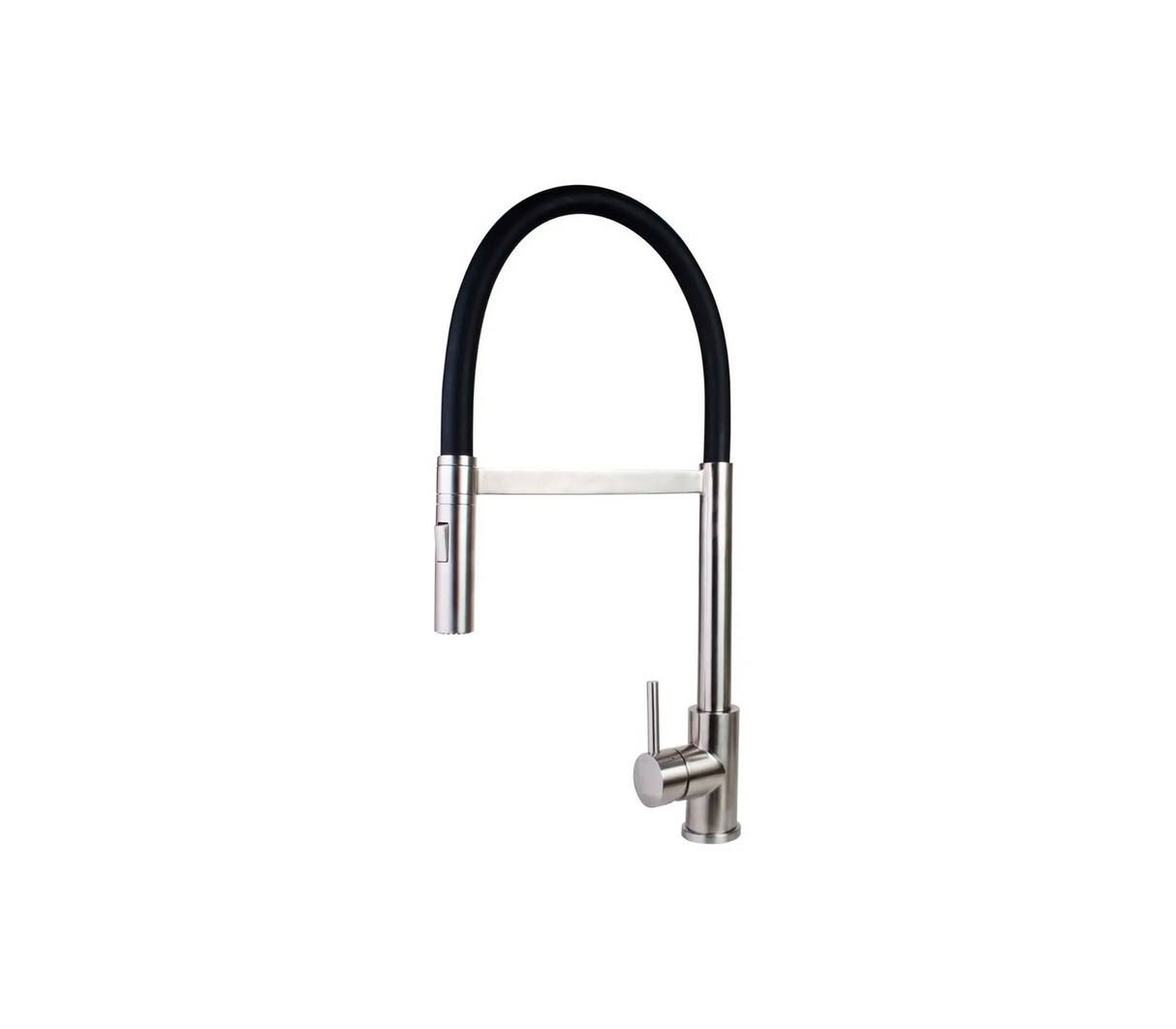 Llave d/fregadero flexible monomando blanco y negro FP