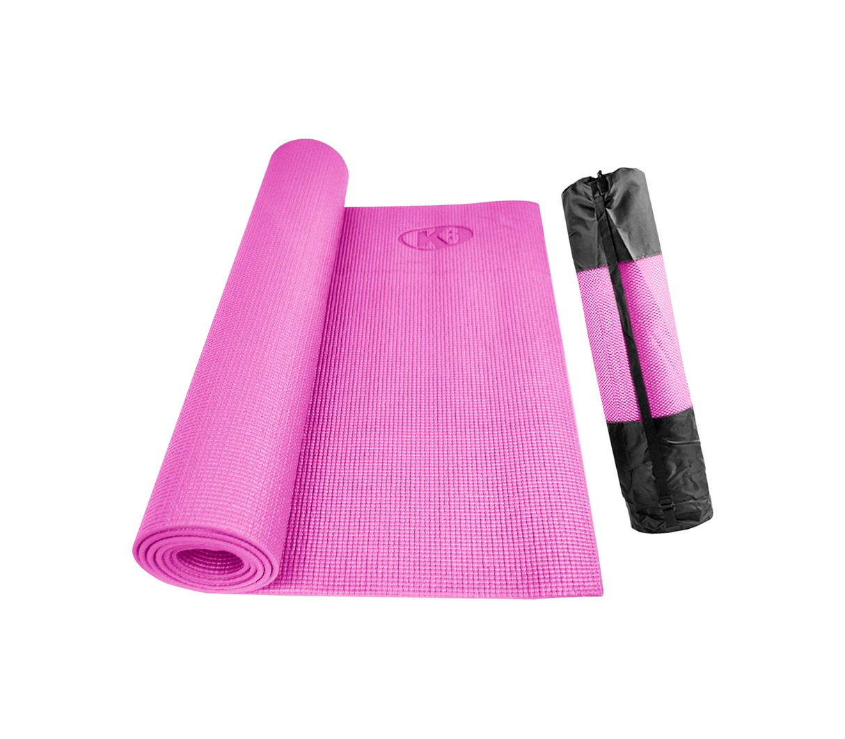 Manta de yoga Classic con bolso 173x61cm 5mm fucsia K6