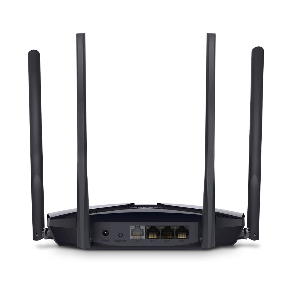 Router inalámbrico Wi-Fi 6 Gigabit AX3000 4 antenas Mercusys