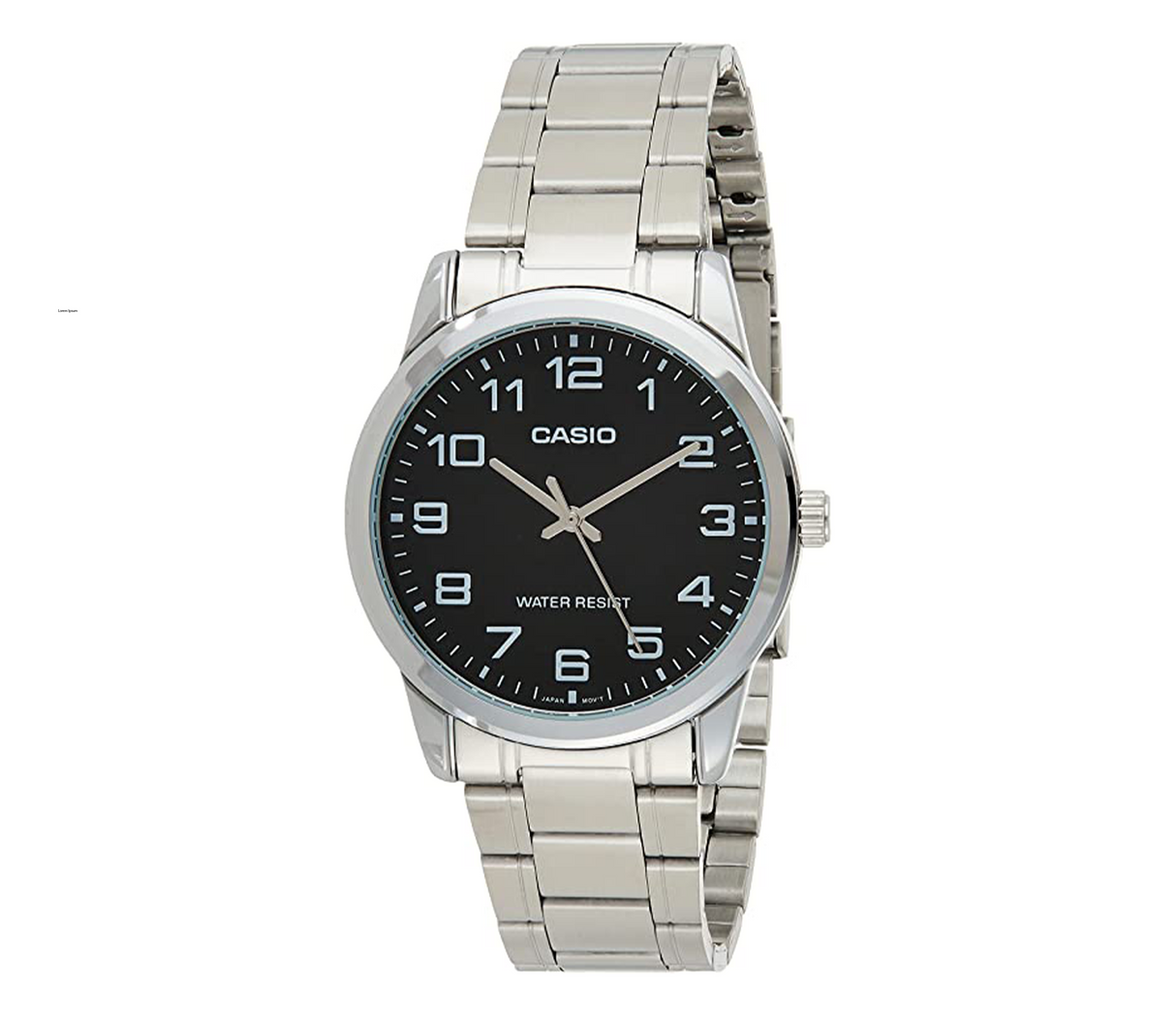 Reloj Análogo Plateado/Negro MTP-V001D-1B Casio