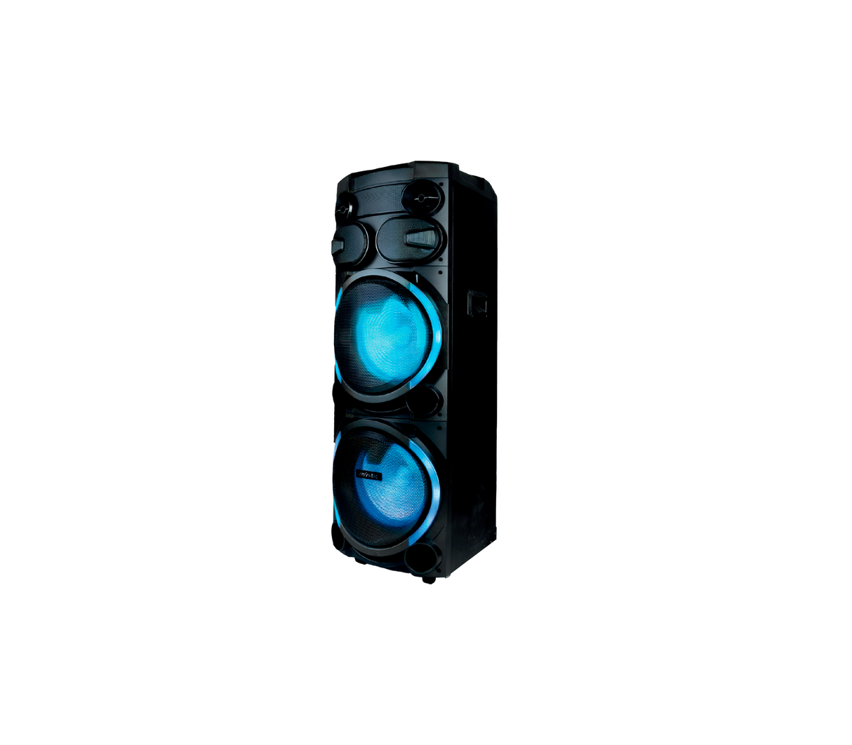 Corneta 12" bluetooth USB 2 bajos con ruedas MY-PST1225 Mystic